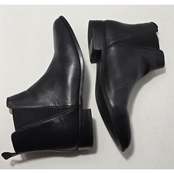 Nisolo Boots Womens Everyday Chelsea Black Leather Ankle Booties SZ 10 - Picture 5 of 9